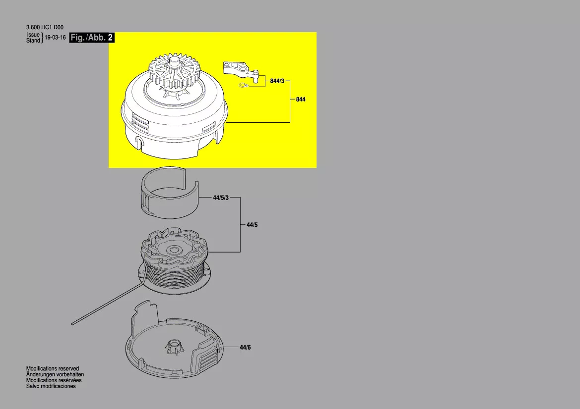 tête de coupe réf. 1 607 000 DC0 Bosch